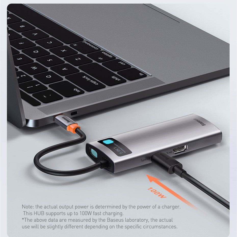 USB Type C 5-1 Docking Station Space Grey