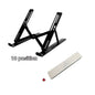 Adjustable Ergonomic Foldable Laptop Stand with Cooling Features - Notebook Support Base for Laptops and Tablets